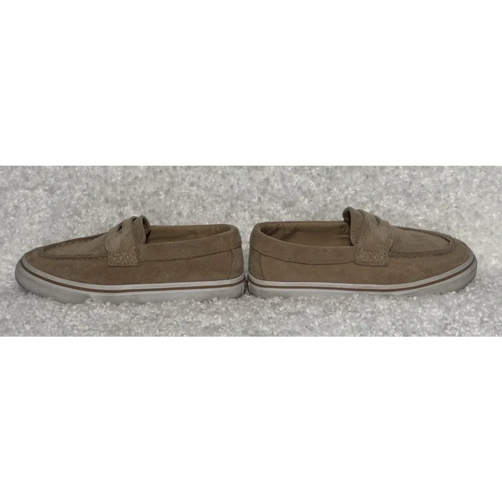 Janie and Jack Tan Suede Penny Loafer Sneaker Shoes - Toddler Size 9